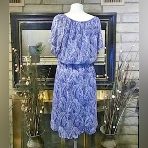 Westport Colorful Dress size 14 elastic neck and waist - Picture 1 of 11